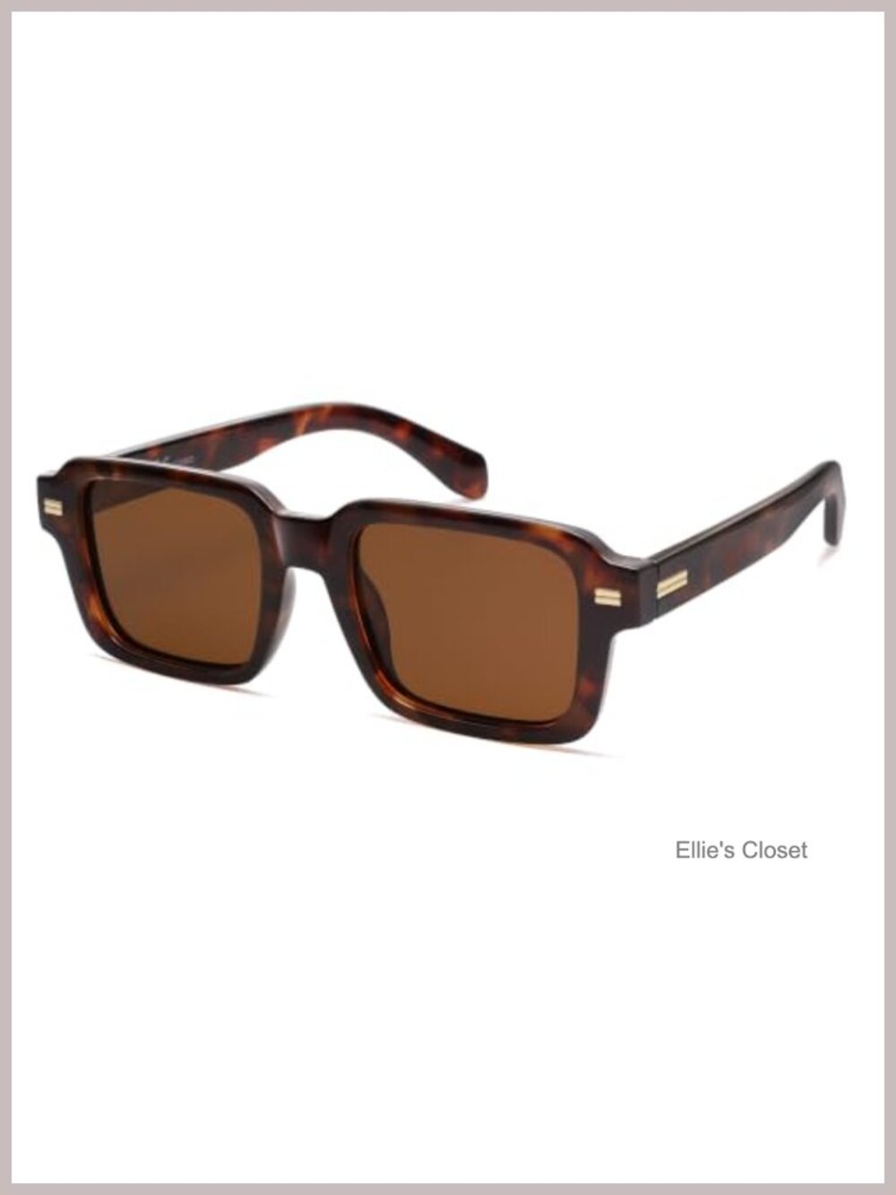 Oversized Retro Square Polarized Sunglasses UV400 Full-Frame